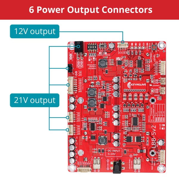 Dayton Audio LBB-5v2 Lithium Ion Battery Board Output Power